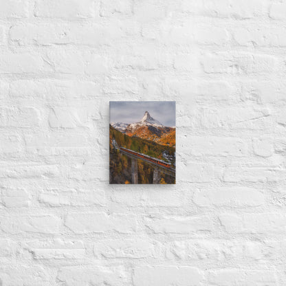 The Matterhorn's Watchful Eye over Gornergrat - Canvas Print